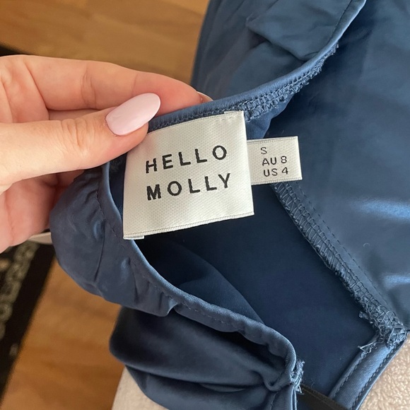 Hello Molly Blue Midi Dress - Picture 7 of 7